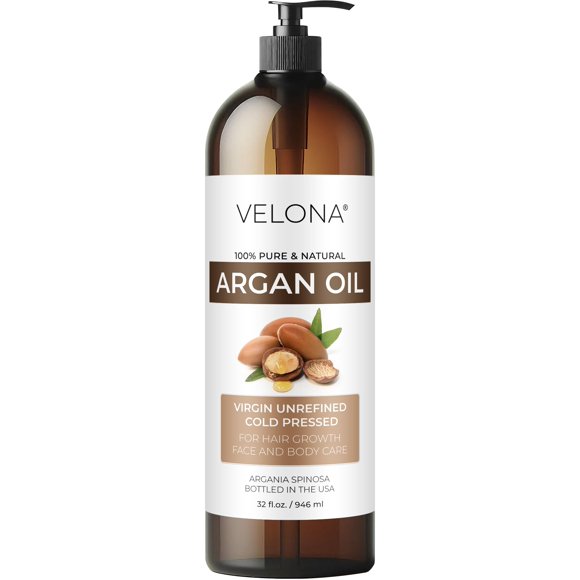 Aceite de argán velona 946ml (con bomba) 100% puro y natural