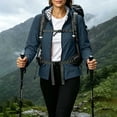 thumbnail image 5 of Stamzod Womens Lightweight Jackets Outdoor Hiking Waterproof Rain Jacket Long Sleeve Travel Rain Coat with Hood Navy L, 5 of 9