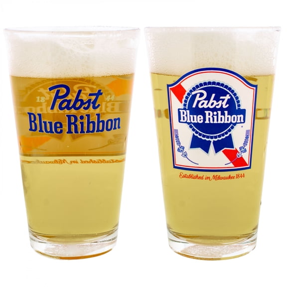 Pabst Blue Ribbon Classic Logo Pint Glass
