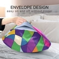 thumbnail image 4 of Yayeee Pillowcase King Size Set of 2 Satin Wrinkle Resistant Pillow Case, Colorful Plaid, 4 of 7