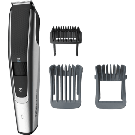 Philips Norelco Beard Trimmer Series 5000, BT5511/49, electric, cordless, one pass beard and stubble trimmer with washable feature for easy (The Best Stubble Trimmer)