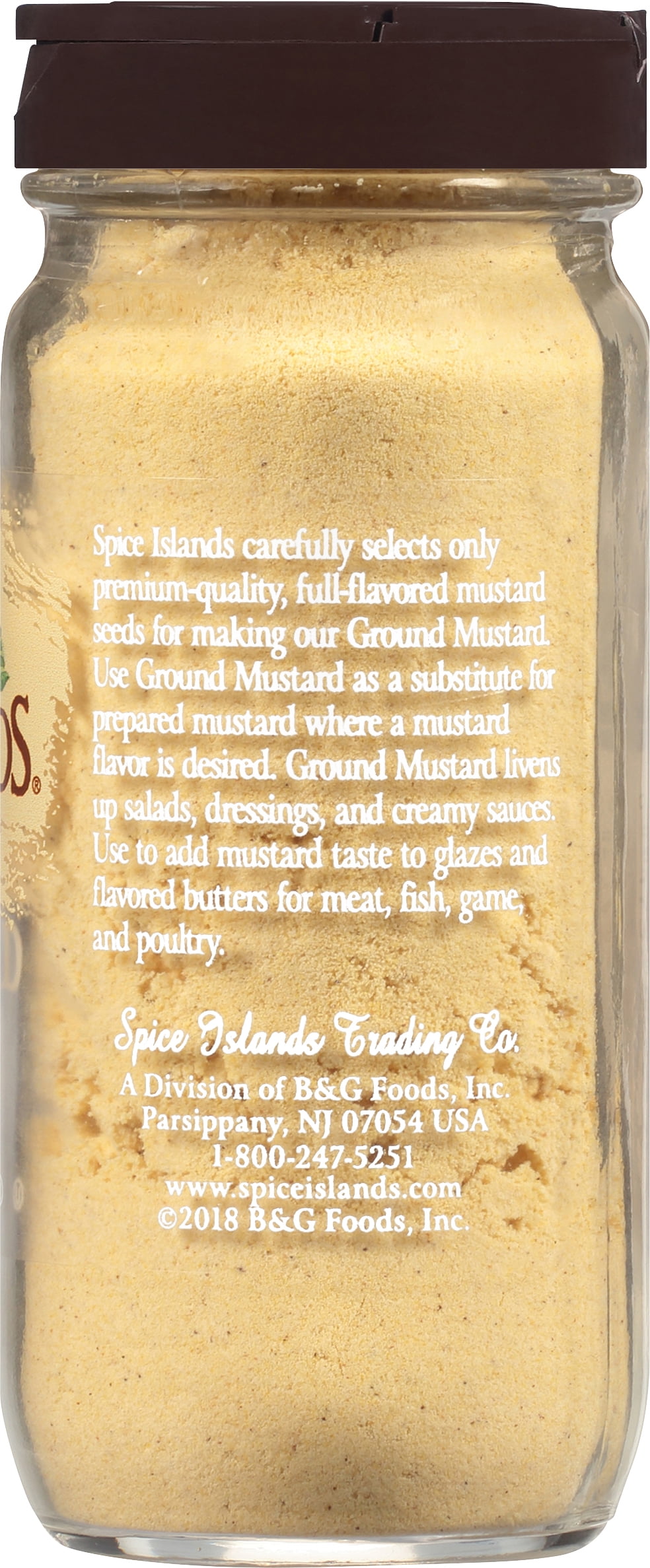 (3 pack) Spice Islands Ground Mustard, Kosher, 1.8 oz