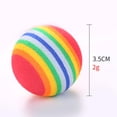 thumbnail image 5 of lionlar 10Pcs Colorful Rainbow Cat Toy Balls Sponge Ball Interactive Playing 3.5cm for, 5 of 5
