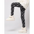 thumbnail image 5 of GYRATEDREAM 2 Pack Girls Fleece Lined Leggings Warm Winter Thick Printed Pants 2-11Y, 5 of 11