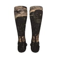 thumbnail image 6 of Bingfone Starry Night Black Sheep Print Compression Socks for Women and Men Long Socks for Running Athletic Cycling Nurse, 6 of 8