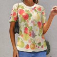 thumbnail image 6 of Various Fruits Women's Short Sleeve Tops Casual Blouses T Shirt, 6 of 6