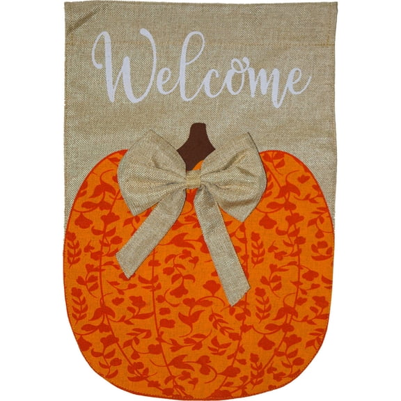 Briarwood Lane Fall Garden Flag 12x18 For Outdoor Autumn Pumpkin Burlap For Fall Garden Flag Flags For Outside