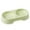 Yellow, variant on UDIYO Pet Puppy Dog Cat Food Water Dish No Slip Feeder Double Plastic Dispenser Bowl