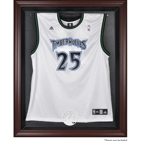 Minnesota Timberwolves Mahogany Framed Team Logo Jersey Display Case