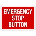 thumbnail image 1 of Emergency Stop Button Sign,, 1 of 1