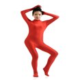 thumbnail image 4 of Traje Zentai Soledad de Cuerpo Completo Sin Capucha Cremallera Ropa de Baile Fiesta de Halloween Rojo S, 4 of 6