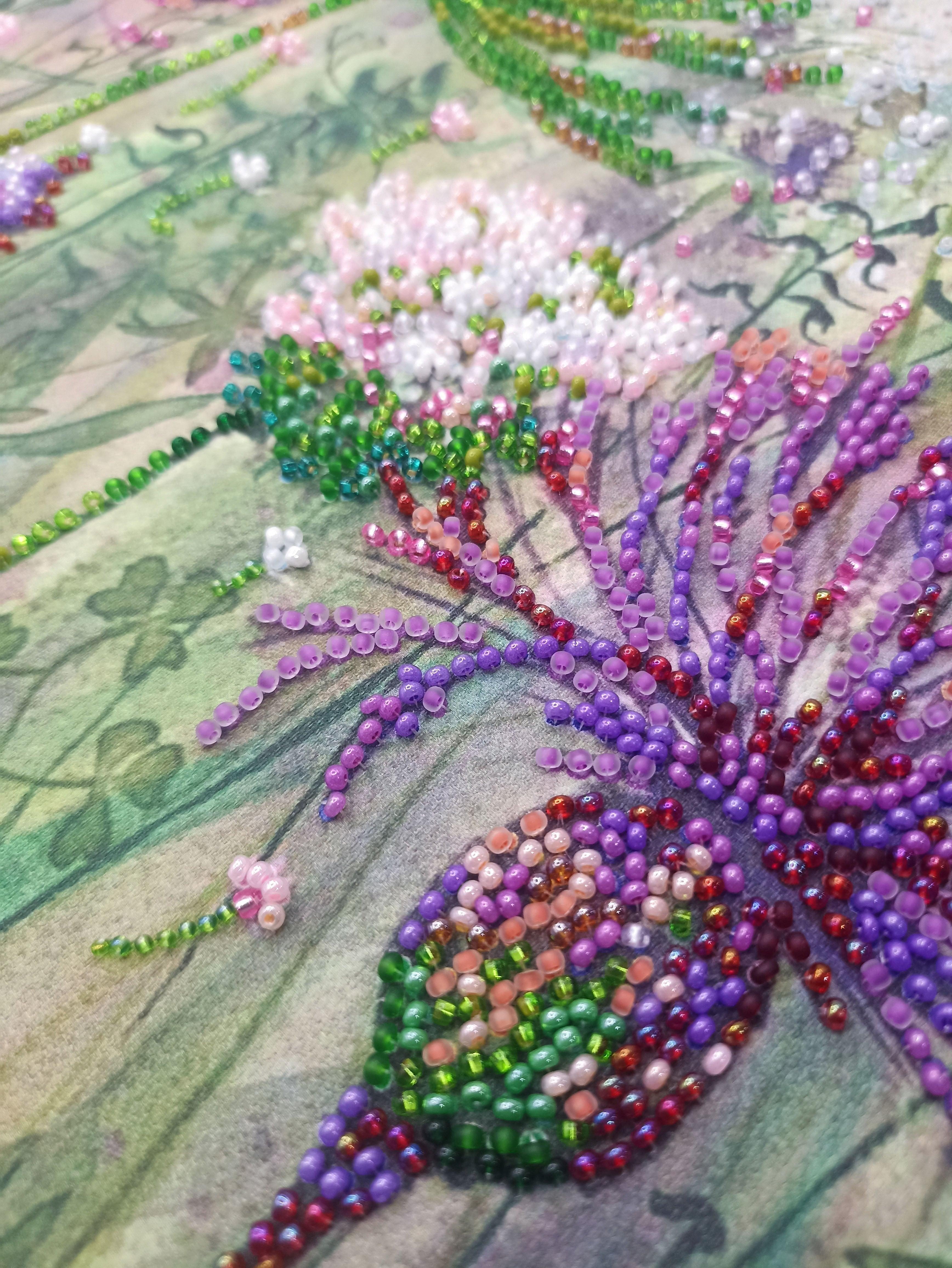 Abris Art Cornflowers in the Field Beaded Embroidery Kit