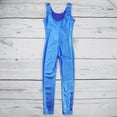 thumbnail image 4 of Sxiwei Kids Girls Sleeveless Shiny Metallic Gymnastics Ballet Dance Tank Leotard Unitard Jumpsuit Light Blue S, 4 of 6