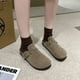 thumbnail image 5 of Zapatos De zuecos De corcho para Mujer, zapatillas planas con punta cerrada y suela gruesa para Mujer, zapatillas planas informales para exteriores para Mujer, Zapatos De Mujer tzw,Caqui,35, 5 of 7