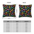 thumbnail image 2 of Yiaed Colorful Geometric Dog Print Pillow Covers Super Soft Decorative Square Throw Pillow Covers Case Cushion Covers for Sofa Couch Bedroom Car Decor（No pillow core）-20"x20", 2 of 7