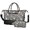 Bulldog and Floral Blue Pattern, variant on Bulldog and Floral Blue Pattern 2 Piece Travel Bag Set, Overnight Duffle Bag with Shoe Compartment, Detachable Shoulder Strap Gift Ideas for Work Picnic Beach Travel