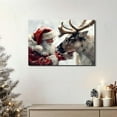 thumbnail image 7 of Santa's Reindeer Framed Christmas Canvas Wall Art for Living Room, Winter Pictures Wall Decor Canvas Prints for Bedroom, Santa Christmas Gifts, Poster Artwork for Wall Decorations, 7 of 7