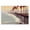 Sunrise Pier Palm Ocean, variant on Stupell Industries Coastal Tranquil Beach Day Black Floating Frame Canvas Art, 25 x 17, by Noah Bay