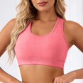 thumbnail image 4 of Arlun High Support Sports Bras for Women No Underwire Comfortable Breathable Racerback Yoga Workout Bra Removable Padding Thin for Running Training Pink S, 4 of 6