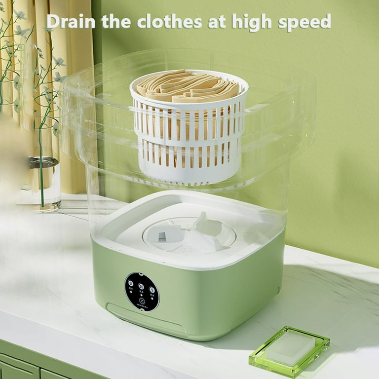 Portable mini washing machine cheap with dryer basket