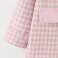 thumbnail image 2 of Vedolay Girls Thicken Down Jacket Winter Warm Button Down Long Sleeve Coat,Pink 5-6 Years, 2 of 5