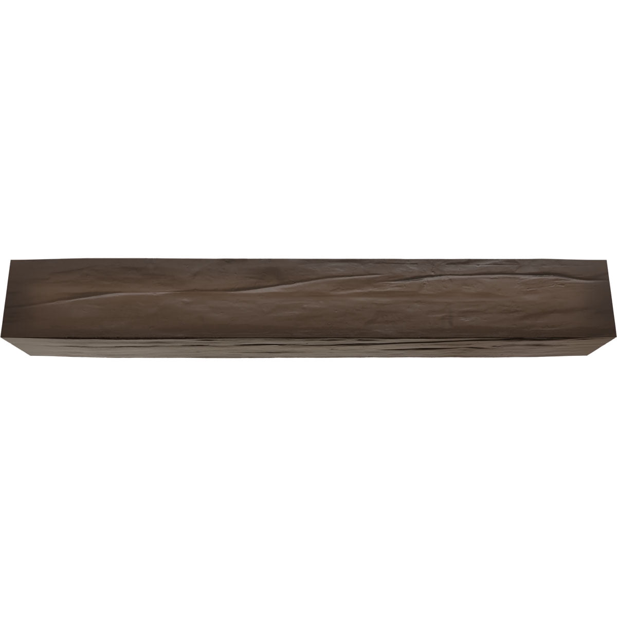 8"W x 4"H x 18'L 3-Sided (U-beam) Riverwood Endurathane Faux Wood Ceiling Beam, Natural Mahogany