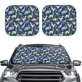 thumbnail image 2 of Yiaed Dinosaur Print Car Front Windshield Sun Shade,Foldable Anti-UV Car Sunshade for Front Window for Most Vehicles-Medium, 2 of 5