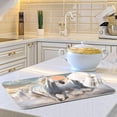 thumbnail image 6 of White Horses Dish Drying Mat, Absorbent Microfiber Pad Protector For Kitchen Counter Top Mat Dish Drainboard 16x18in, 6 of 7