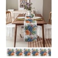thumbnail image 5 of Table Runner Succulent Floral Table Decoration for Kitchen Dinning Colorful Plant Table Decoration for Indoor Outdoor Party Wedding Decor 13x72inch, 5 of 7
