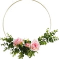 thumbnail image 2 of 2Pcs Metal Iron Ring Wreath Ring Circle Ring Dream Catcher DIY Accessory Golden, 2 of 8
