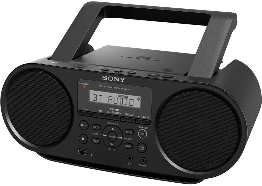 schwarz Radio/MP3/CD-Player, UKW-Tuner, USB Sony ZS-PE40CP portabler Player