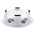thumbnail image 3 of Iconic Pet Color Splash Designer Oval Fusion Bowl in Gray- Large, 3 of 4