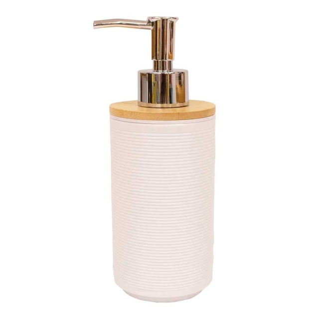 Dispensador Mainstays 19.5 cm Diseño Rayado Color Blanco