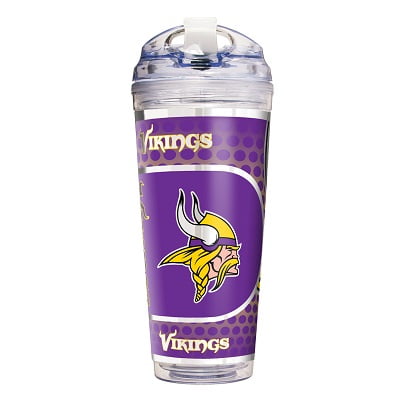 Minnesota Vikings Gobelet en Acrylique 24 Oz. avec Paille
