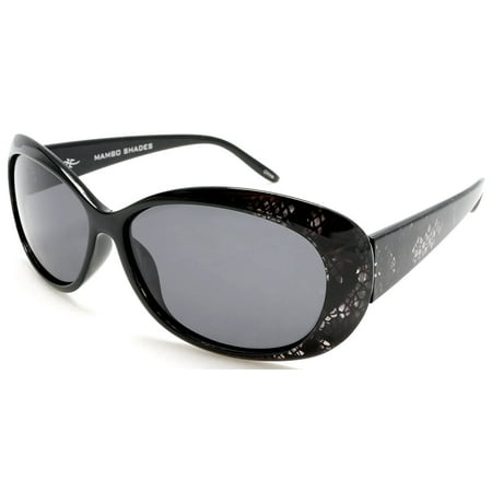 Women's Retro Polarized Fashion Sunglasses - Audrey Hepburn Effect - Black & White -