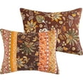 thumbnail image 3 of Barefoot Bungalow Audrey Finely Stitched Reversible Quilted Pillow Sham, King 20x36-inch, Chocolate, 3 of 6