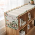 thumbnail image 6 of Table Runners 48 Inches Long Dress Scarves, Eucalyptus Trucks Farmhouse Kitchen/Dining Table Runner, Short Coffee Tablerunners, Spring Farmhouse Floral Leaves Burlap 13x48 Inch, 6 of 9