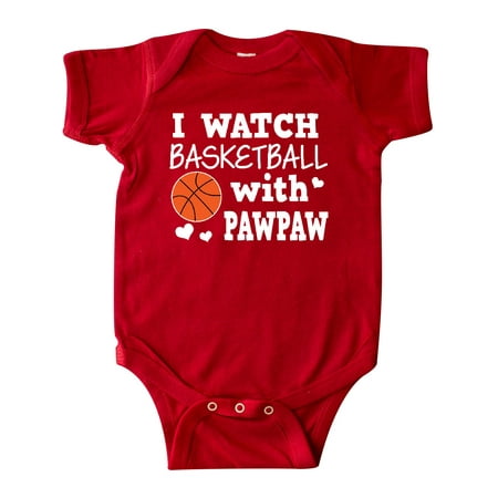 

Inktastic I Watch Basketball with Pawpaw Gift Baby Boy Bodysuit
