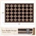 thumbnail image 6 of VUNATE Outdoor Rugs Carpet 5'x7' Jute Rug Boho Checkered Washable Patio Rug Distressed Modern Braided Area Rugs Black Indoor Outdoor Rugs for Living Room Backyard RV Porch, 6 of 9
