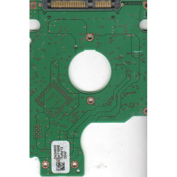 HTS541080G9SA00, 0A26800 DA1189B, PN 0A27404, Hitachi 80GB SATA 2.5 PCB
