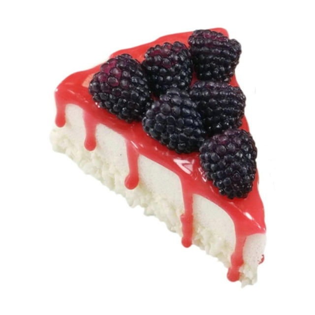Rebanada de pastel artificial, pastel de postre falso, modelo de exhibición de pastel, rebanada de pastel falsa para decoración de cocina casera, Estilo A
