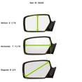 thumbnail image 5 of Fits 07-09 NIS Armada 04-08 Inf QX56 Right Passenger Convex Signal Mirror Glass Lens w/Adhesive USA Direct Fit Over Option For Auto Dimming Mirrors, 5 of 6