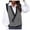 Black and White, variant on Womens Floral Crochet Lace Boho Trim Sleeveless Open Front Vest Cardigan (Beige, One Size)