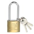 thumbnail image 1 of Uxcell Stainless Steel Padlocks Keyed Alike Long Shackle Lock Padlock with Keys for Gym Locker Gate Fence Outdoor 3", 1 of 7