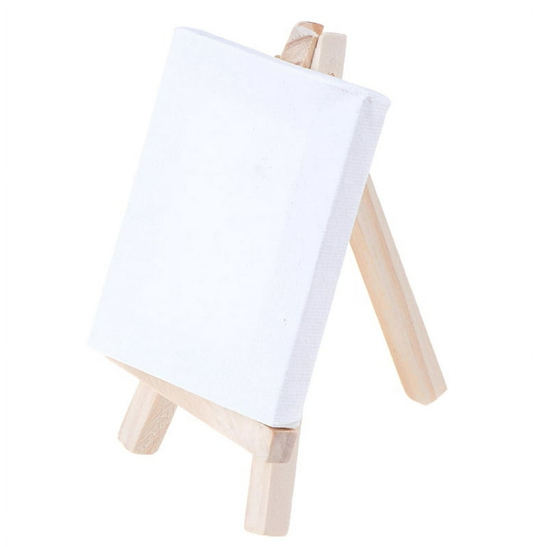  Honbay 2PCS Adjustable Mini Wood Easels Small Wooden Painting  Easel Stand Triangle Tabletop Canvas Holder for Cards Phone Artist Photos  or Painting Canvases (9.45 Inch)
