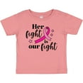 thumbnail image 3 of Inktastic Breast Cancer Awareness Her Fight is Our Fight Boys or Girls Baby T-Shirt, 3 of 5