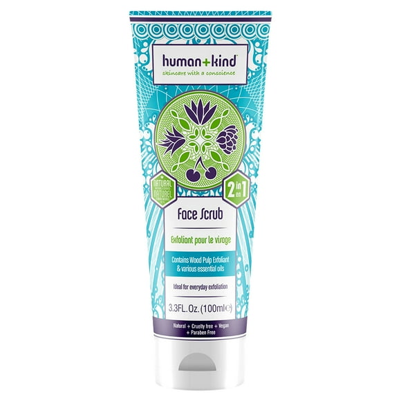 Exfoliante facial Human+Kind Scrub Unisex 3.3 oz