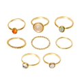 thumbnail image 2 of 8x anillos de apilamiento de s cadena metálica apilable, Oro Hugo Anillos de nudillo, 2 of 10