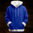 thumbnail image 2 of Women's Sweatshirt Thicken Fleece Fall Drawstring Sweatshirt win Fluffy Trim Blue XXXXL, 2 of 3