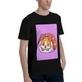thumbnail image 2 of Bingfone Corgi In Sushi Roll Men'S Loose Fit Short-Sleeve Pocket T-Shirt, 2 of 7